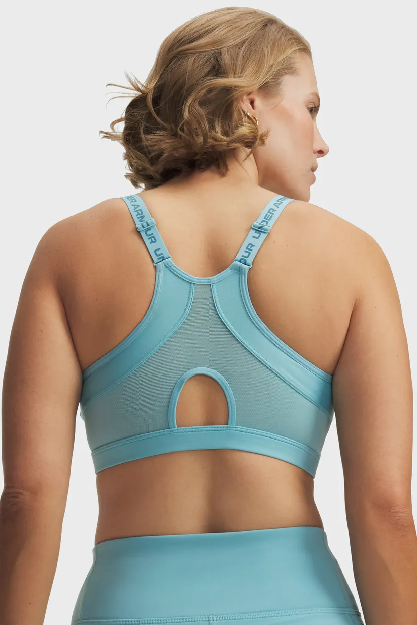 Жіночий блакитний топ UA Infinity Low 2.0 Bra-BLU 4