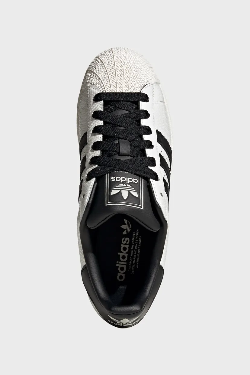 Белые кожаные сникерсы SUPERSTAR II 4