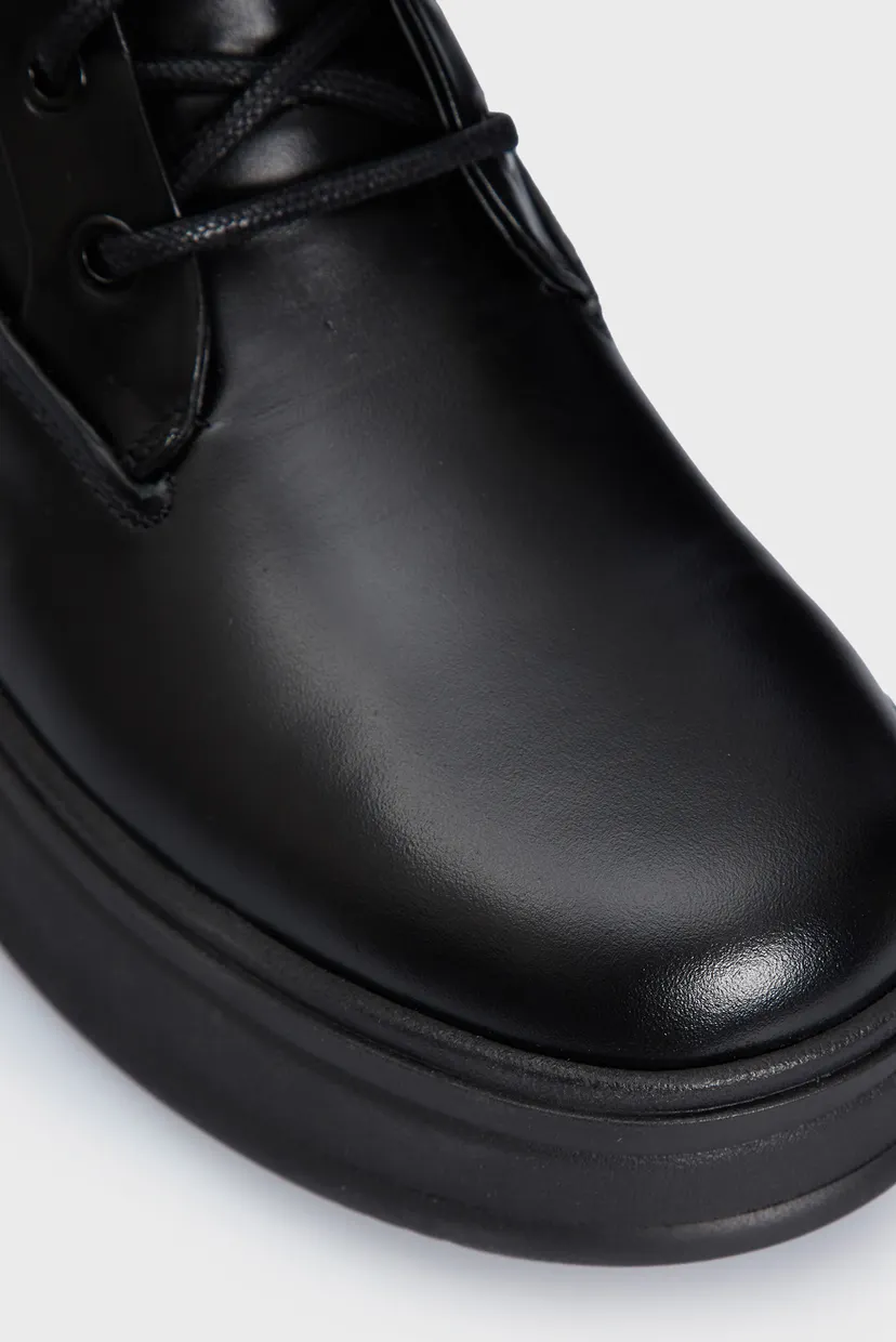 Женские черные кожаные ботинки PITCHED COMBAT BOOT 4