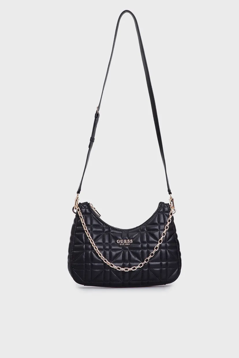 Жіноча чорна сумка ASSIA TOP ZIP SHOULDER BAG 5