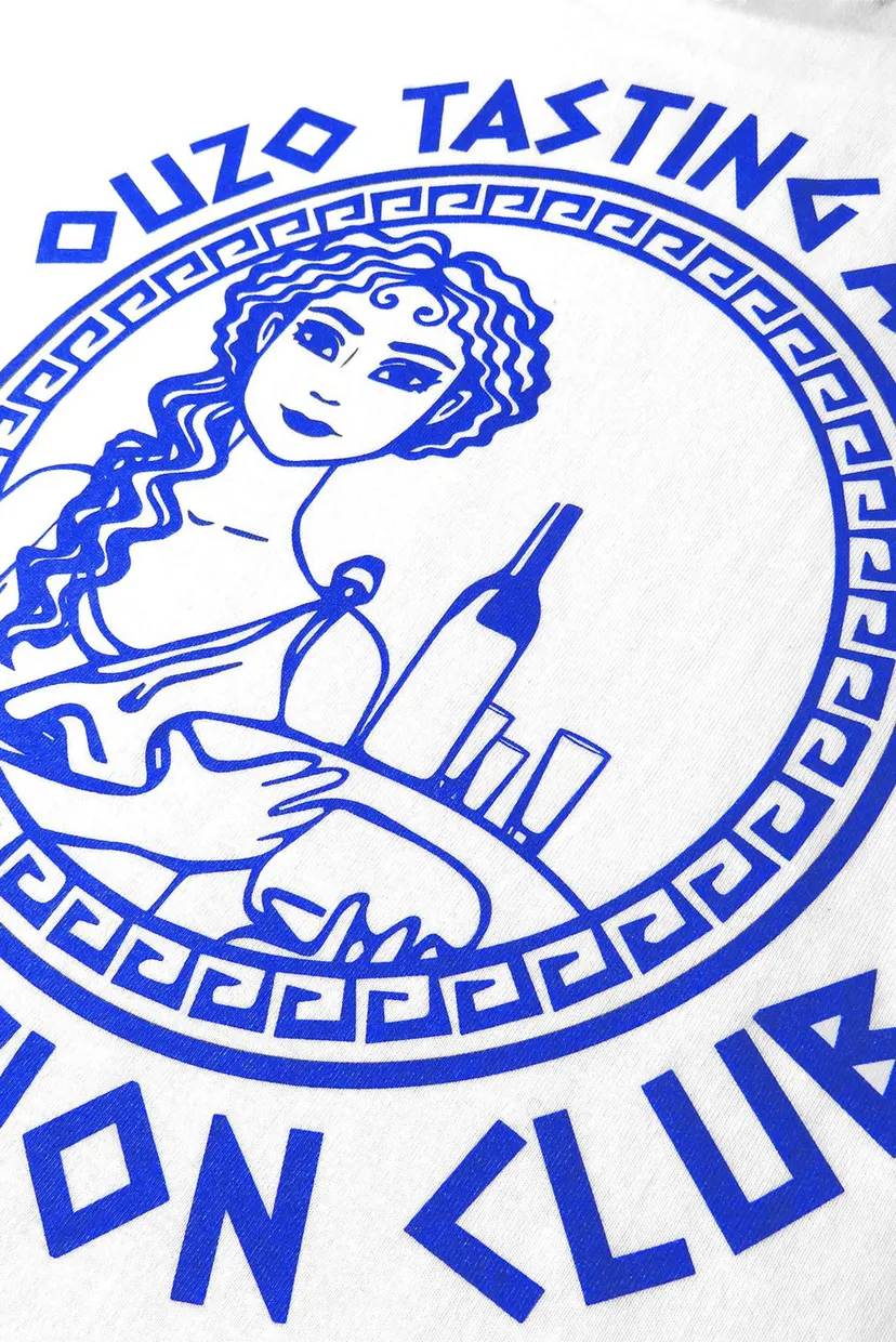 Біла футболка Ouzo Tasting (унісекс) 6