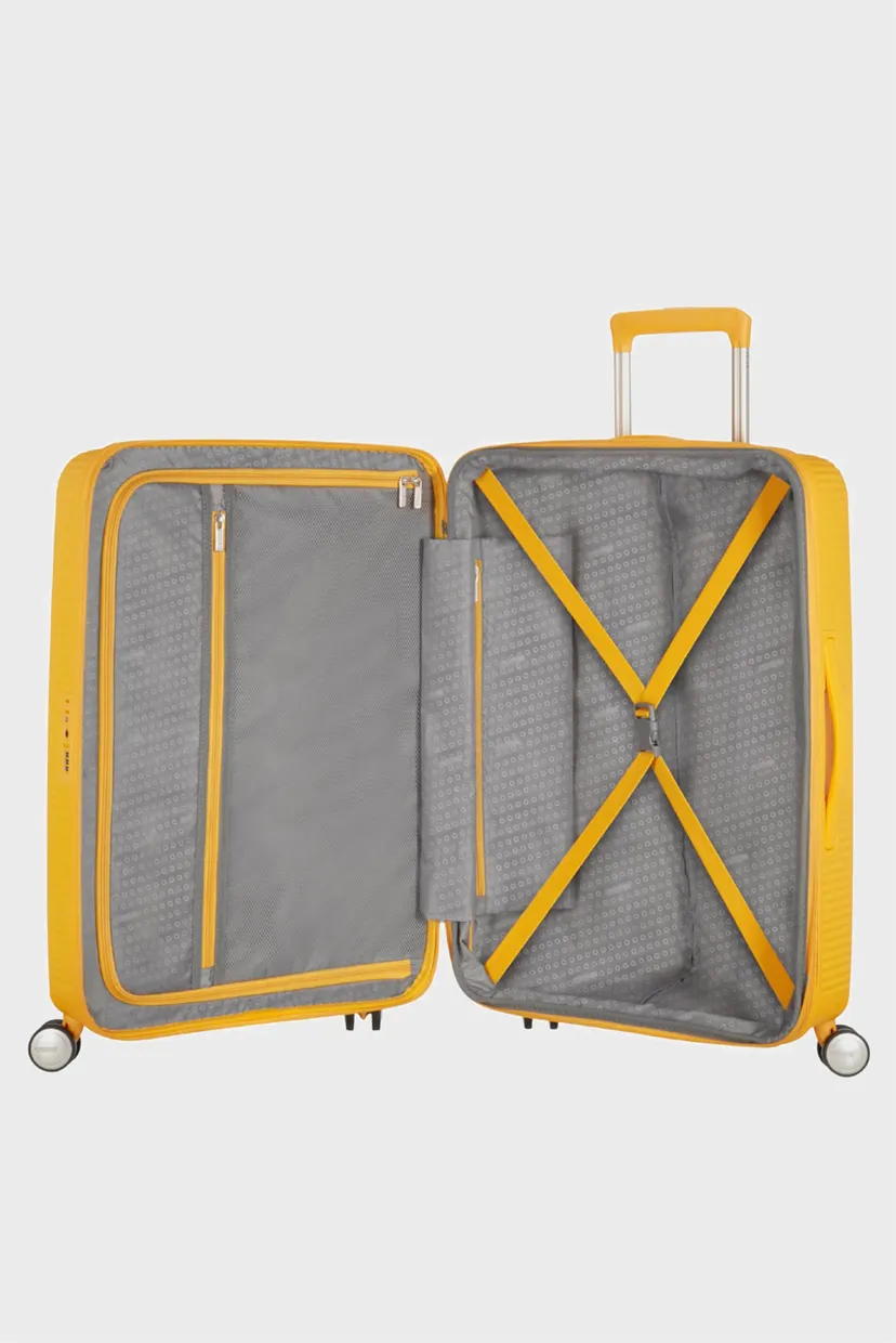 Желтый чемодан 77 см SOUNDBOX YELLOW 4