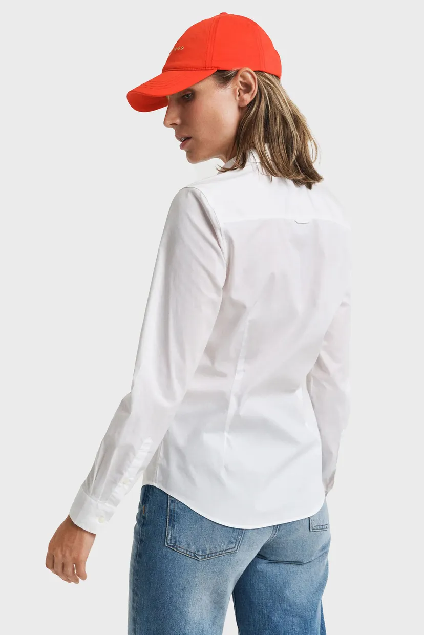 Жіноча біла сорочка SLIM POPLIN SOLID 3