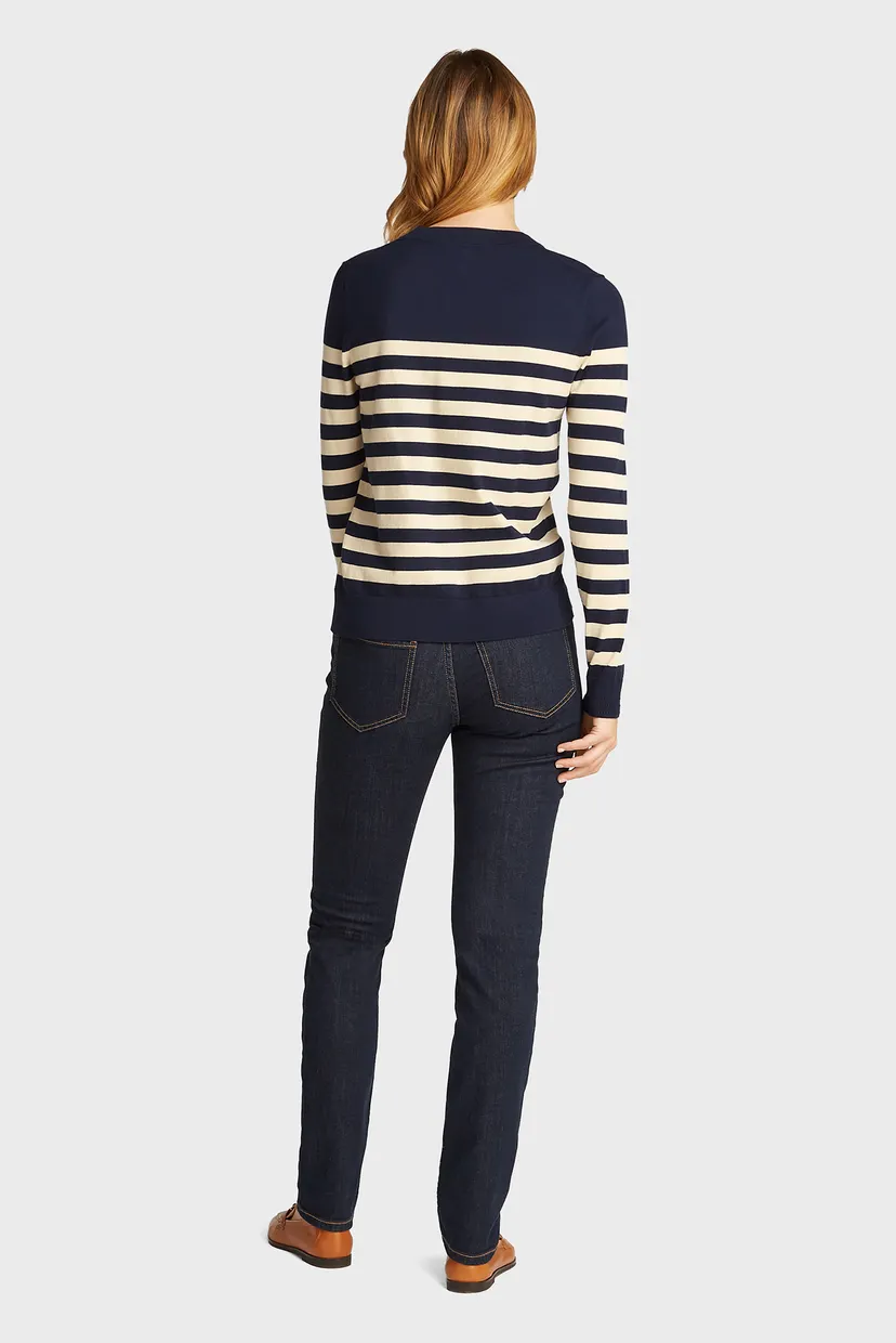 Женский джемпер в полоску CO JERSEY STITCH LS C-NK SWT 4