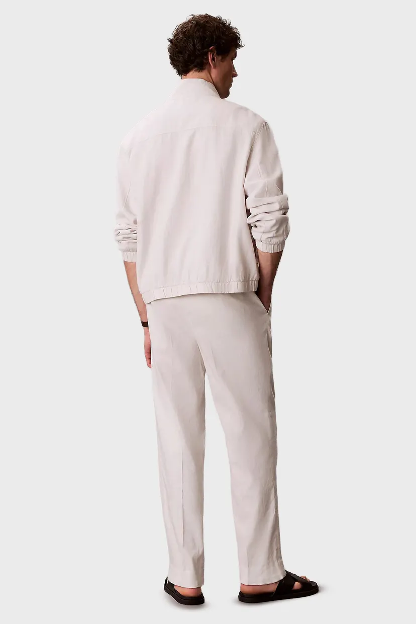 Чоловічі білі лляні брюки TAPERED 4
