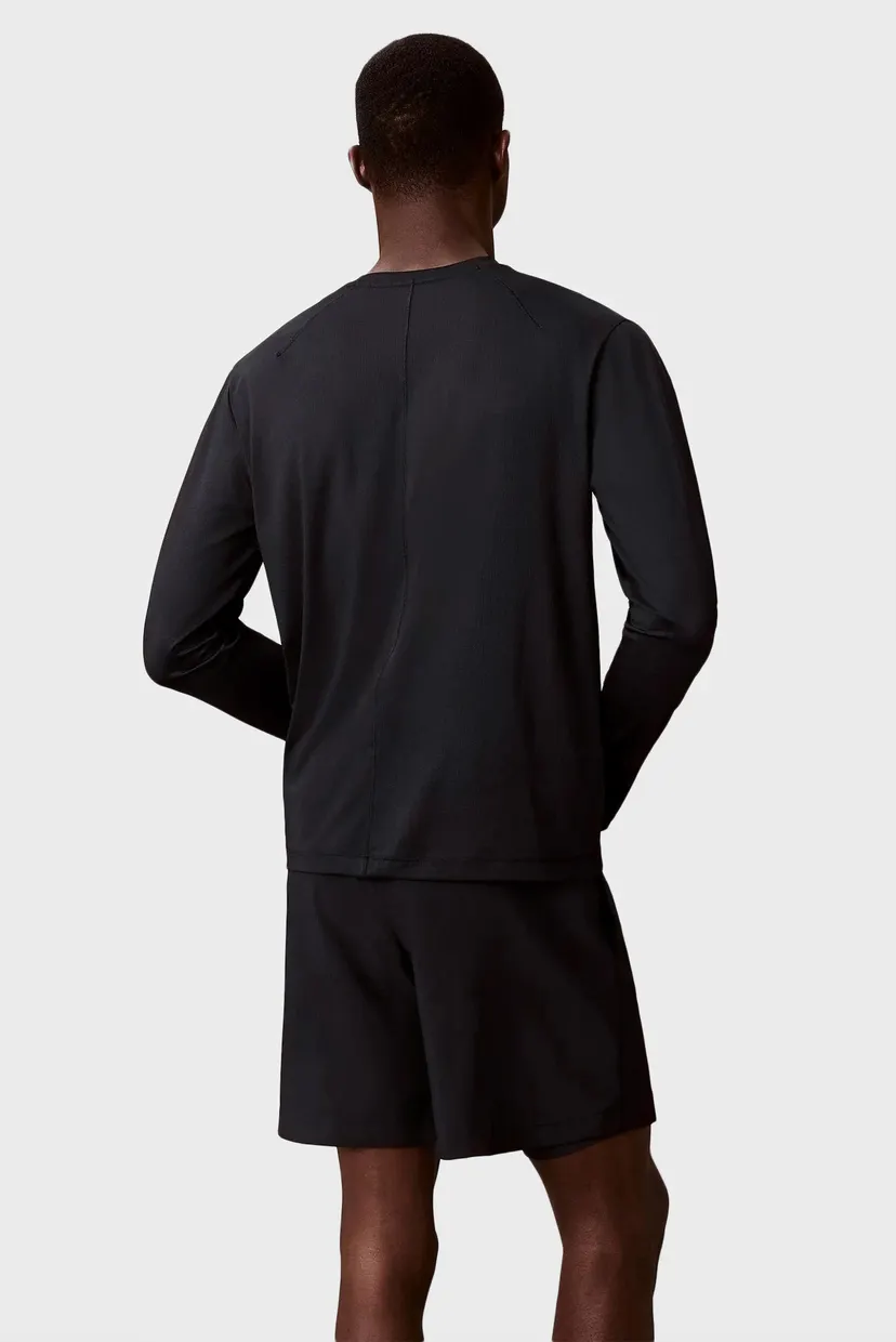 Чоловічий чорний лонгслів LS TEE 4