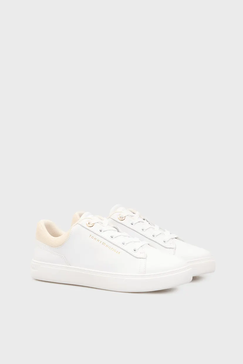 Жіночі білі шкіряні снікерси CASUAL CUPSOLE 3
