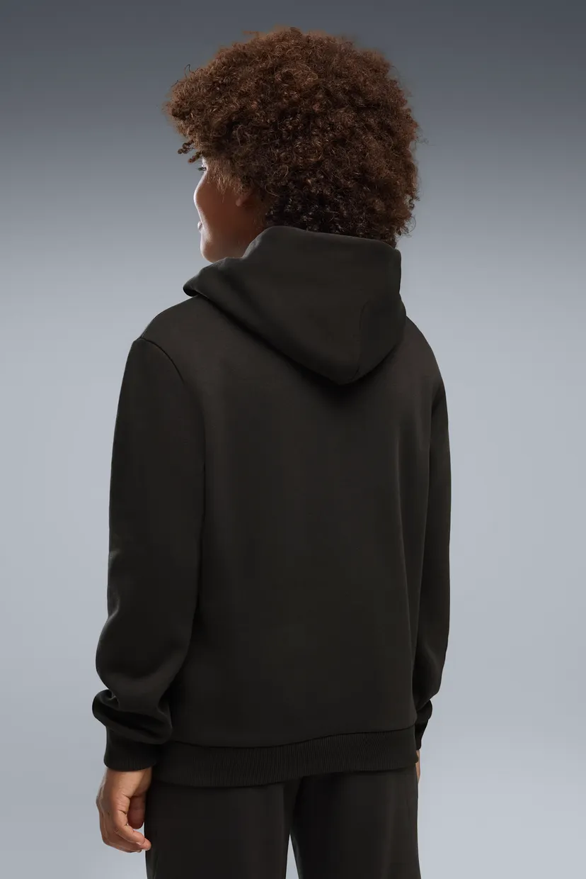 Детское черное худи Scuderia Ferrari Coloured Shield Fleece Hoodie Youth 3
