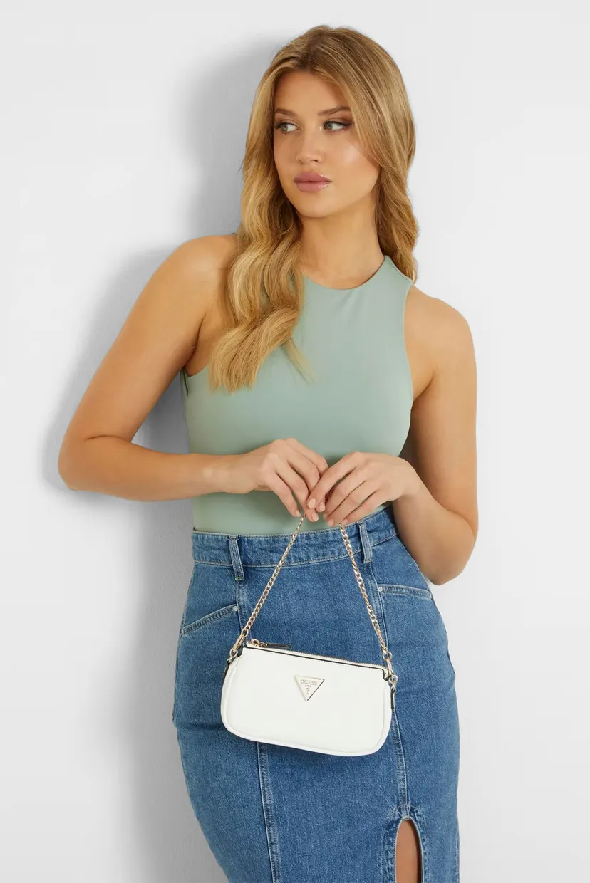 Жіноча біла сумка NOELLE DBL POUCH CROSSBODY Guess HWZG7879710