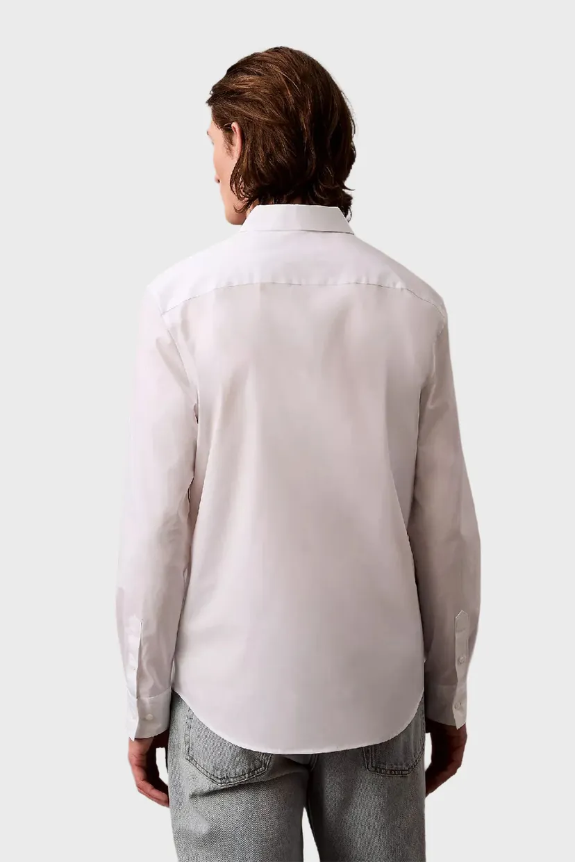 Чоловіча біла сорочка SOLID STRETCH SLIM 3