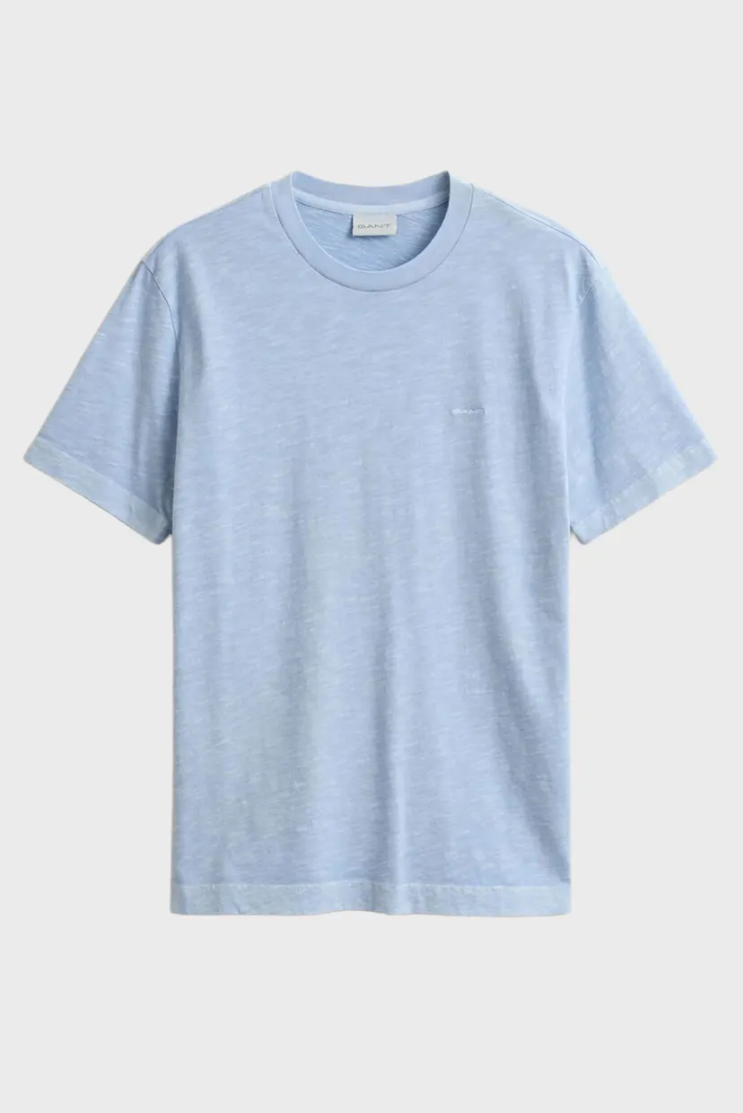 Чоловіча блакитна футболка WASHED SLUB 5