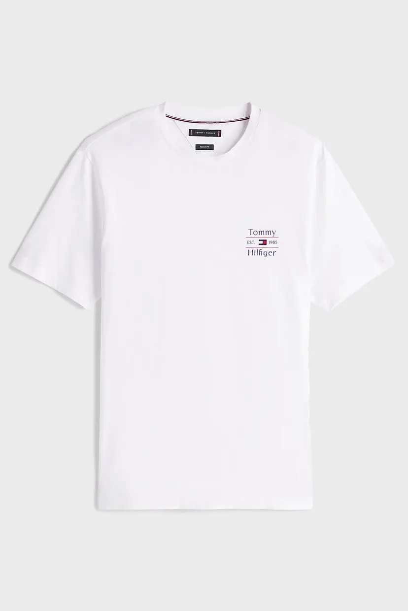 Чоловіча біла футболка HILFIGER STACK TEE 5