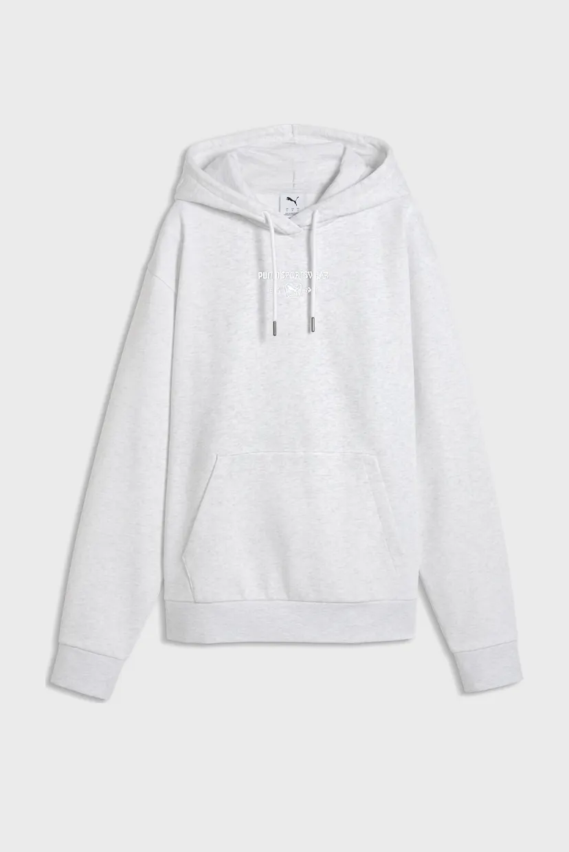 Женское светло-серое худи PUMA Class Full-Zip Fleece Hoodie Women 4