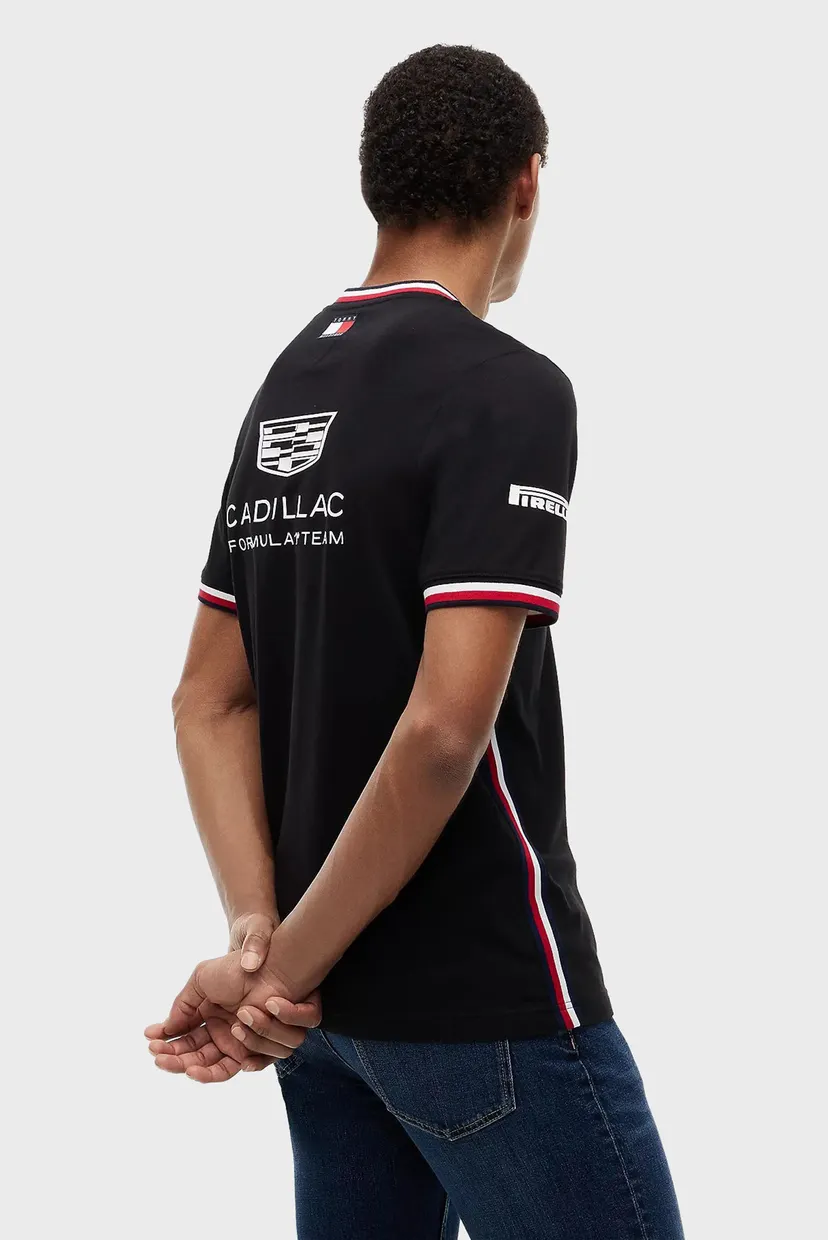 Мужская черная футболка TH x Cadillac Formula 1® Team 3