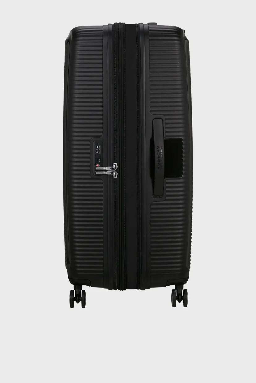 Женский черный чемодан 80 см SOUNDBOX BLACK 4