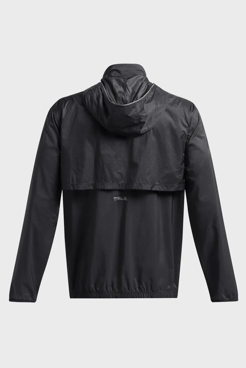 Чоловіча темно-сіра вітровка UA TRAIL RUN JACKET 7