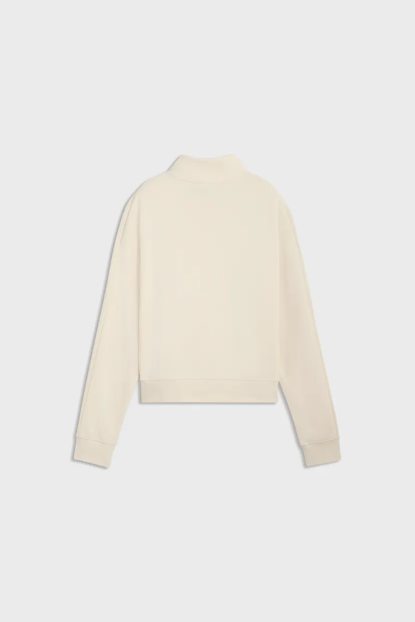 Жіноча бежева спортивна кофта PUMA Class Relaxed Half-Zip Sweatshirt Women 5