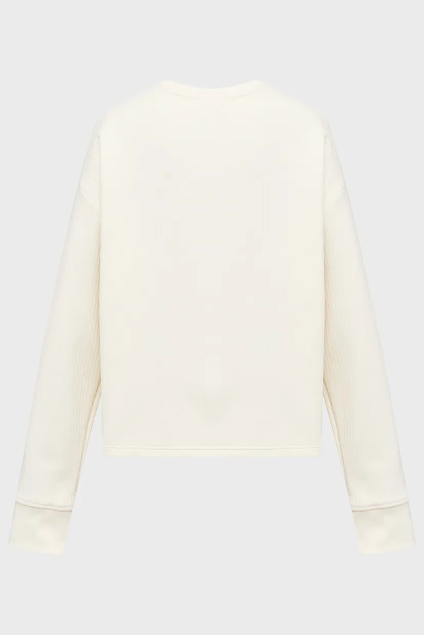 Женский белый свитшот LS QUILTED 8