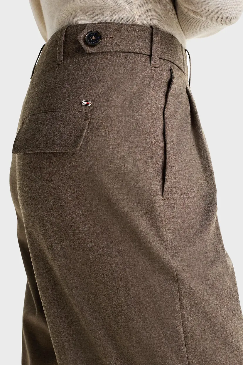 Жіночі коричневі брюки FLANNEL RELAXED STRAIGHT 4