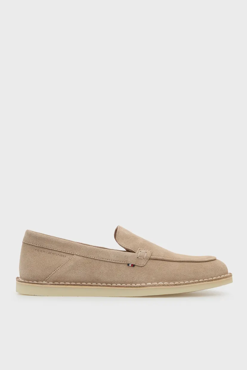 Чоловічі бежеві замшеві лофери STITCHDOWN Tommy Hilfiger