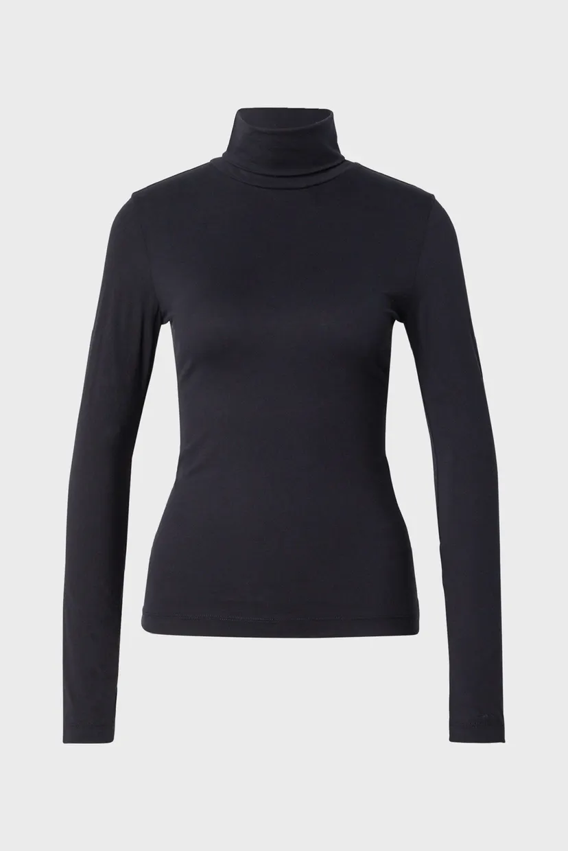 Жіночий чорний гольф LIGHT COTTON LS TURTLENECK 5