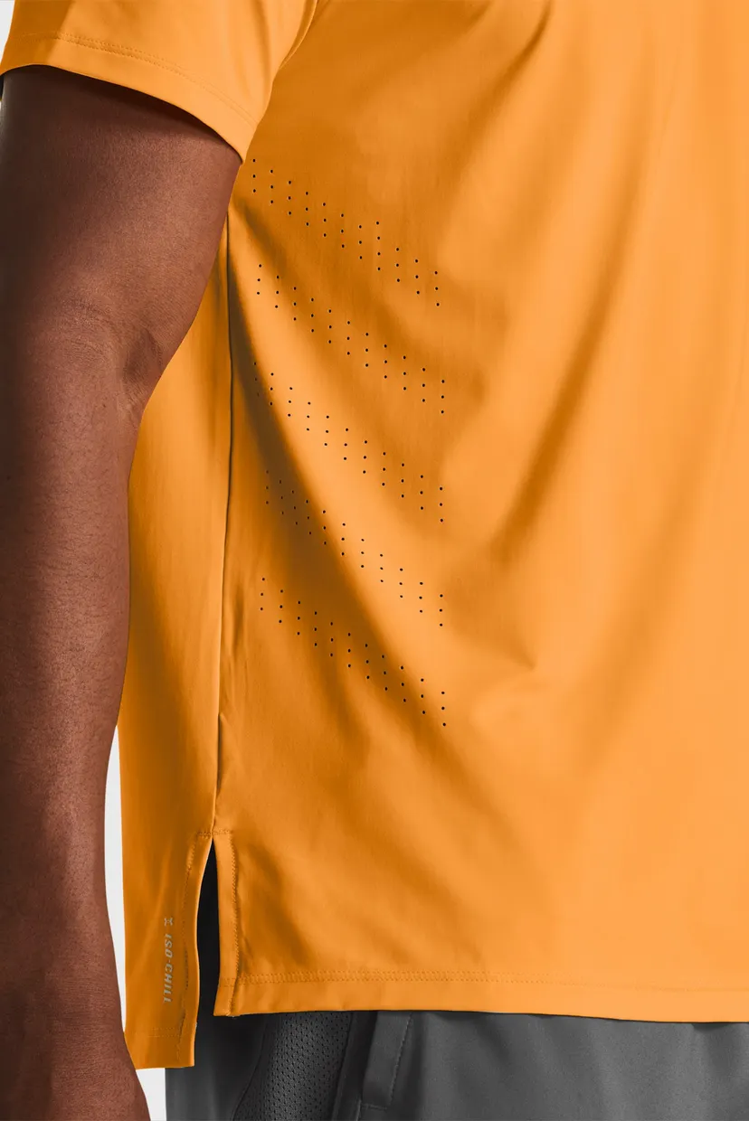 Чоловіча помаранчева футболка UA Launch Elite Shortsleeve 3