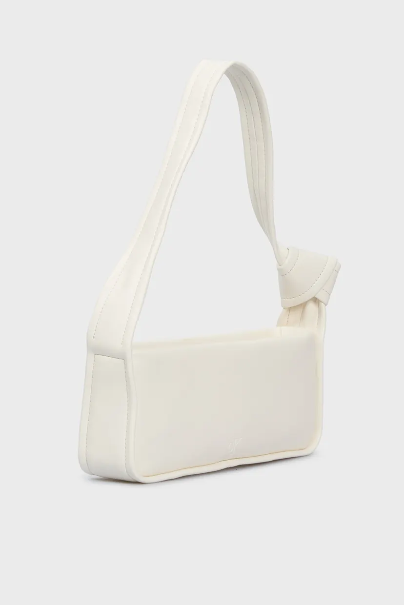 Женская белая сумка KNOTTED SHOULDER BAG26 3