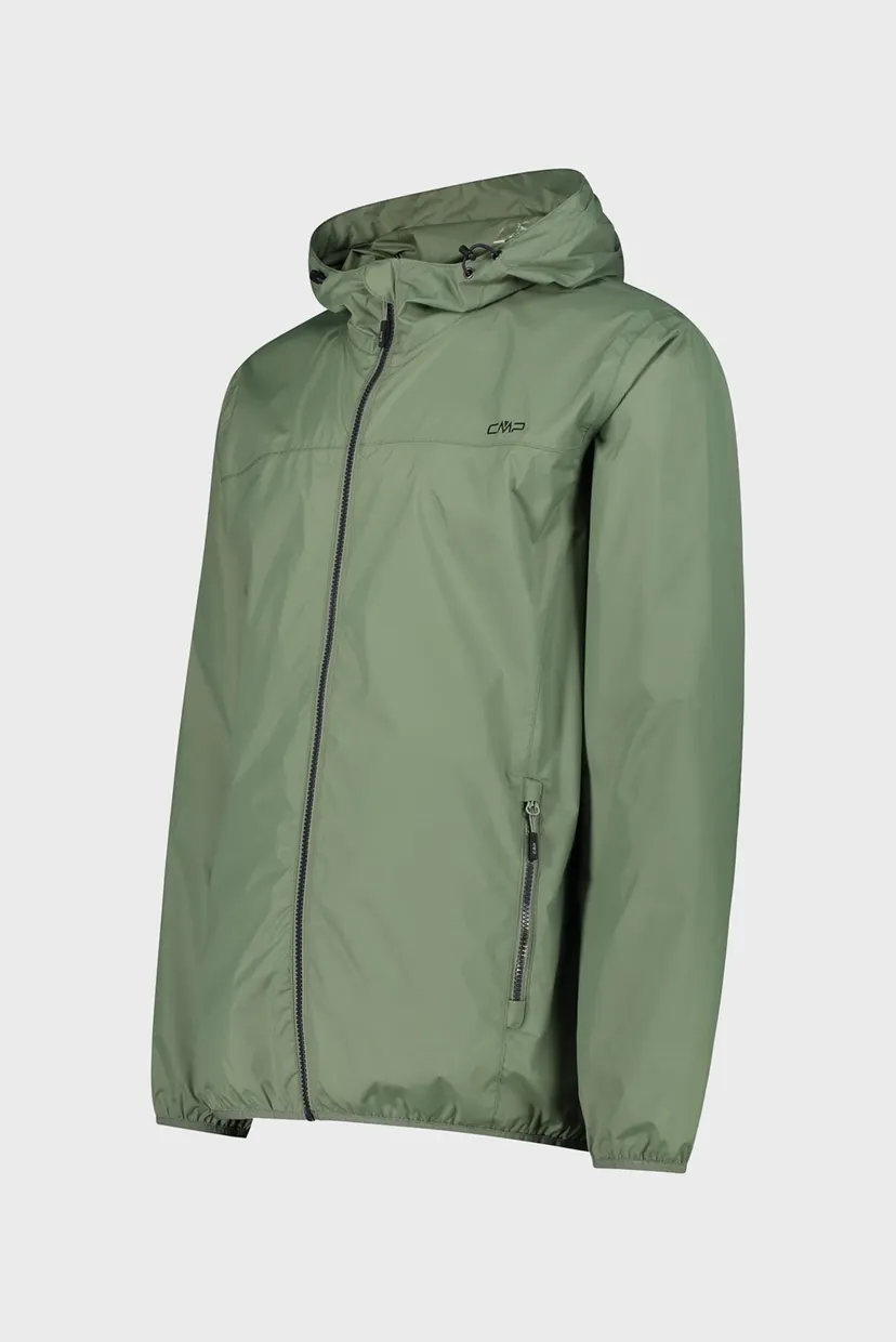 Мужская оливковая ветровка RAIN FIX HOOD 3