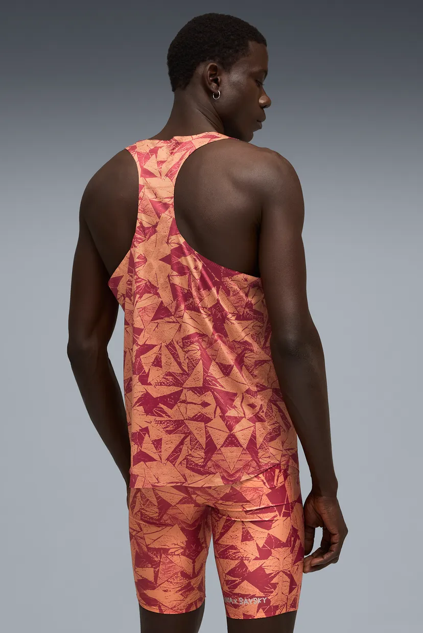 Мужская красная майка с узором PUMA x SAYSKY Singlet Men 3