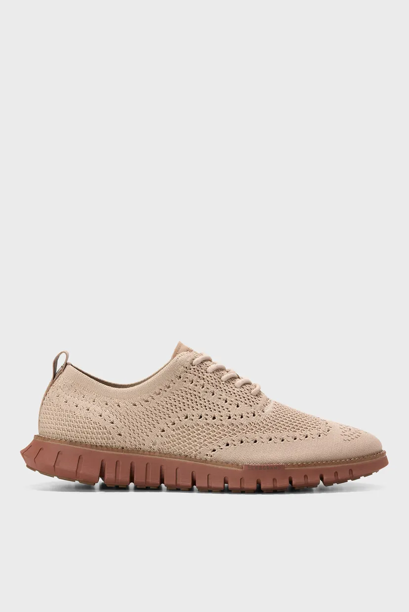 ton Чоловічі бежеві оксфорди ZERØGRAND Remastered Stitchlite Wingtip