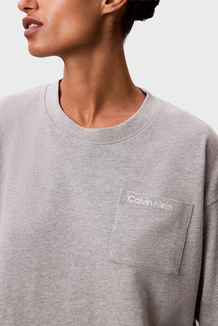 Жіночий сірий лонгслів LOGO JERSEY 5
