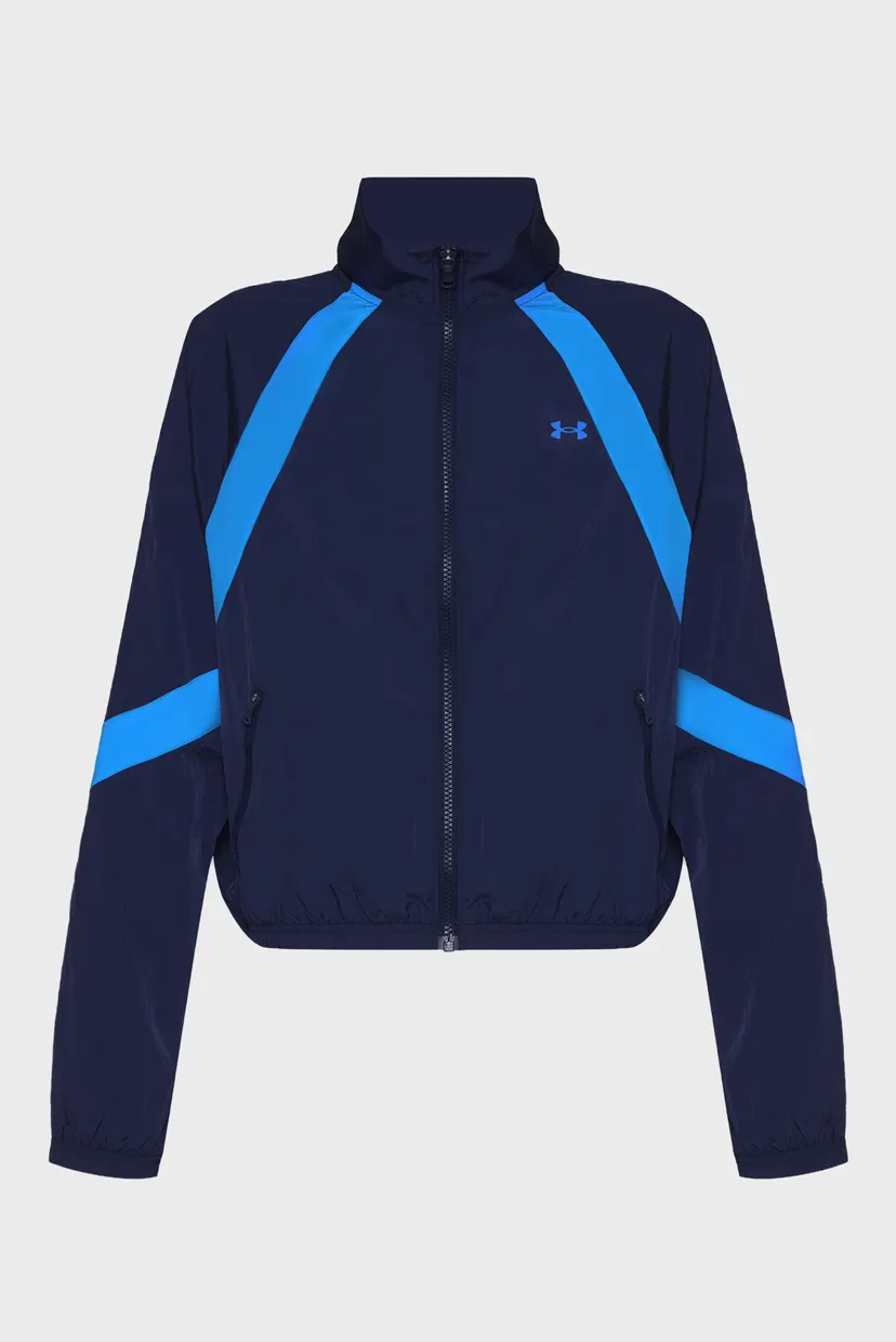 Женская темно-синяя ветровка UA Icon Crinkle Jacket 4