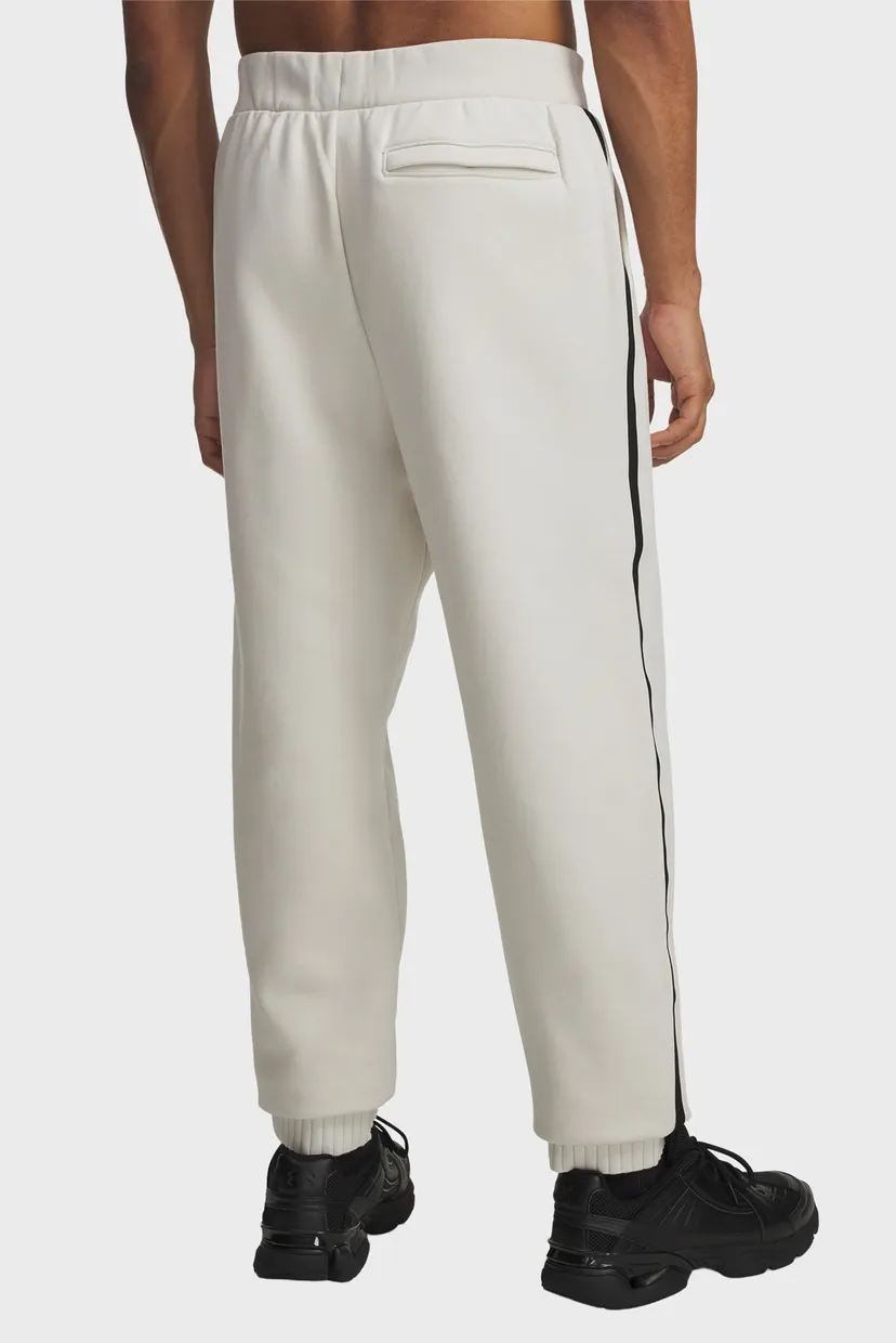 Чоловічі білі спортивні штани UA Icon Heavy Rib Jogger 3