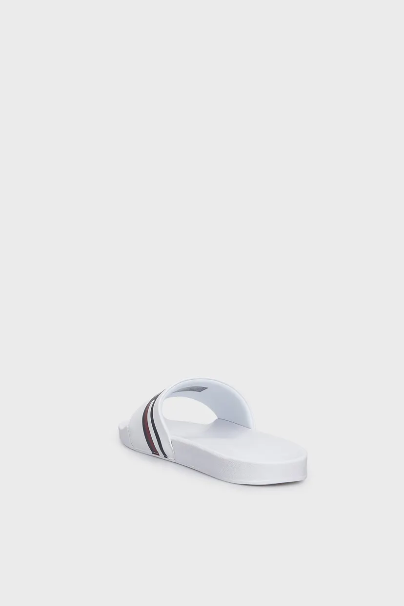 Мужские белые слайдеры CORPORATE HILFIGER POOL SLIDE 5