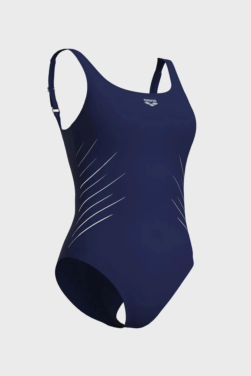 Жіночий темно-синій купальник ISA SWIMSUIT SQUARED BACK 3