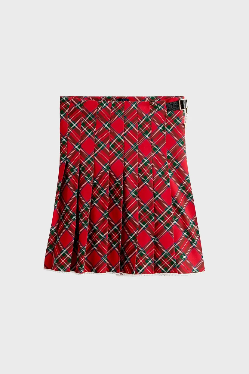 Жіноча червона картата спідниця TOMMY GIRL TARTAN 5