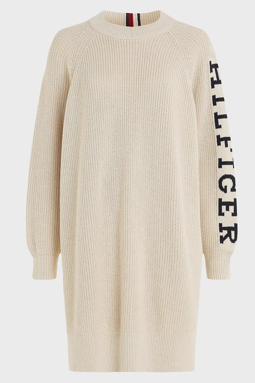 Женское бежевое платье PLACED HILFIGER SWEATER DRESS 5