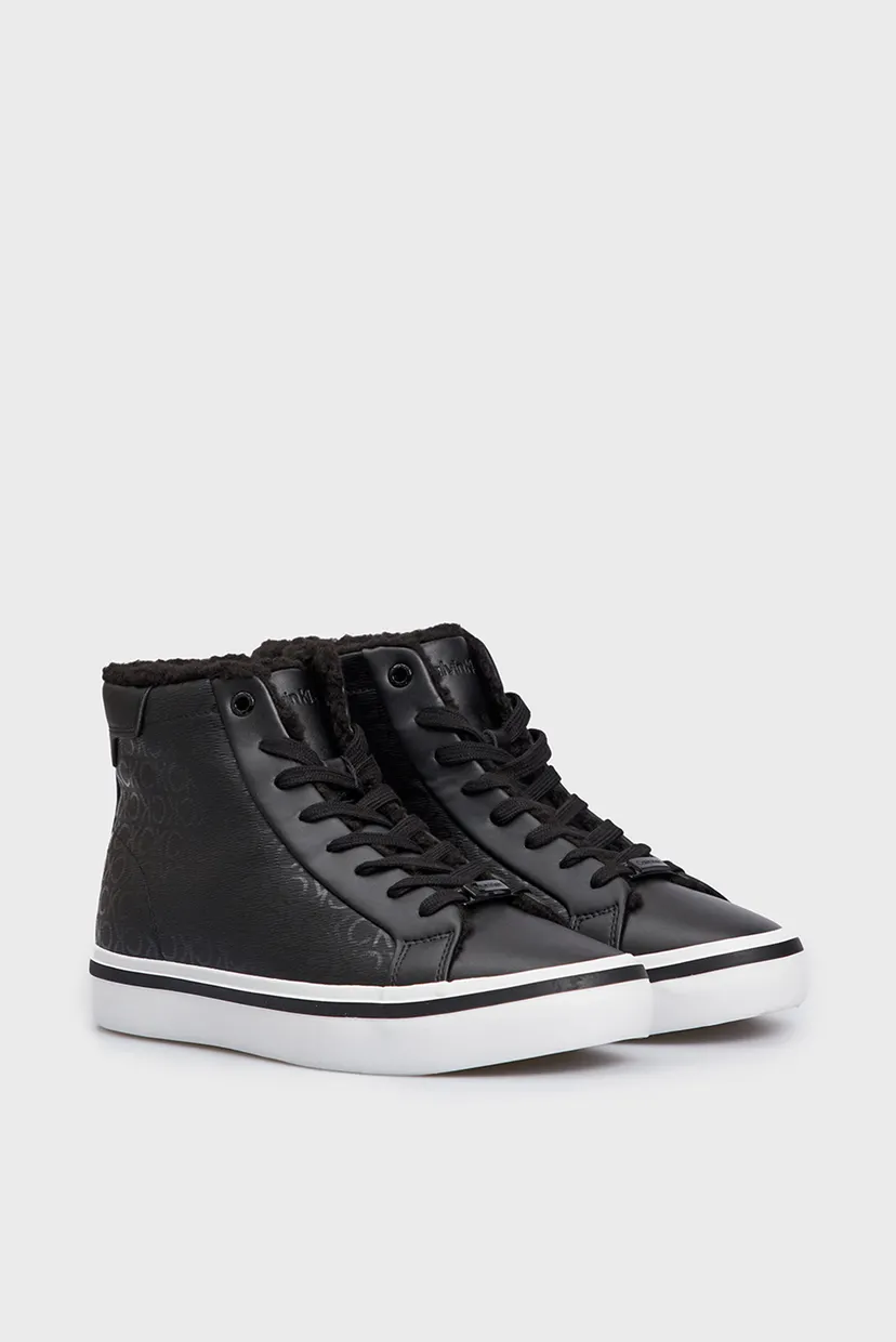 Жіночі чорні хайтопи з візерунком VULC HIGH TOP 3