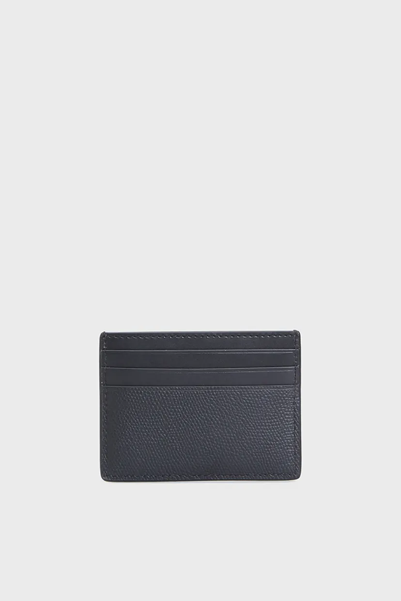 Чоловічий чорний шкіряний кардхолдер TH MONOGRAM CC HOLDER 4