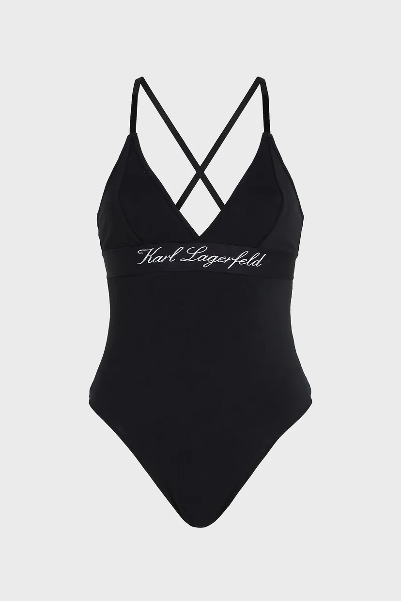 Женское черное боди HOTEL KARL BODY 4