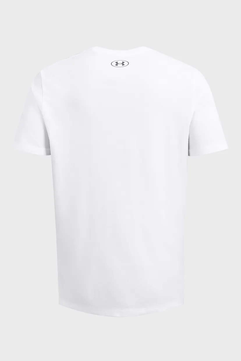 Мужская белая футболка UA M BOXED SPORTS UPDATED SS 4