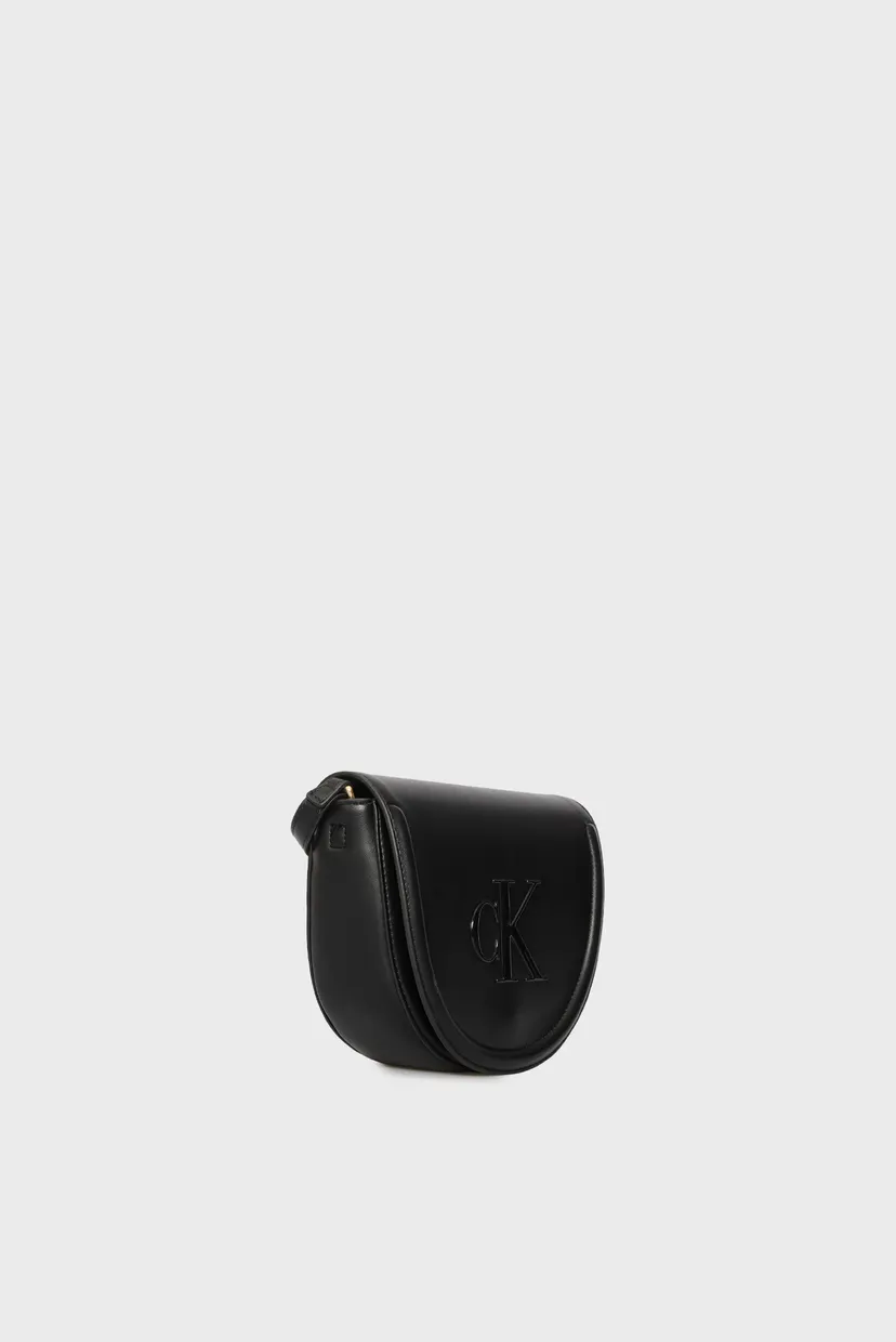 Жіноча чорна сумка BOLD CK SADDLE 3