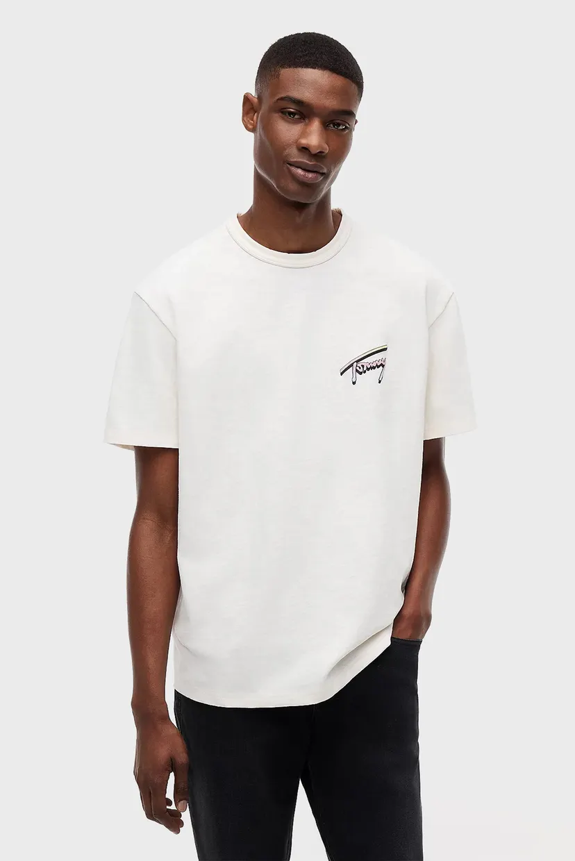 Мужская белая футболка RLX NOVELTY SS TEE 3