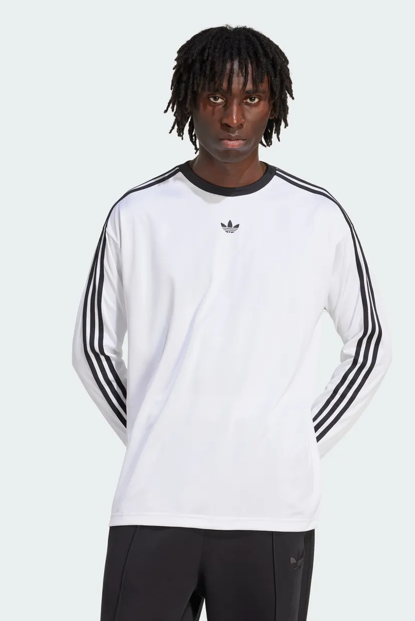 Мужской белый лонгслив adidas Adicolor Jacquard Long-Sleeve adidas