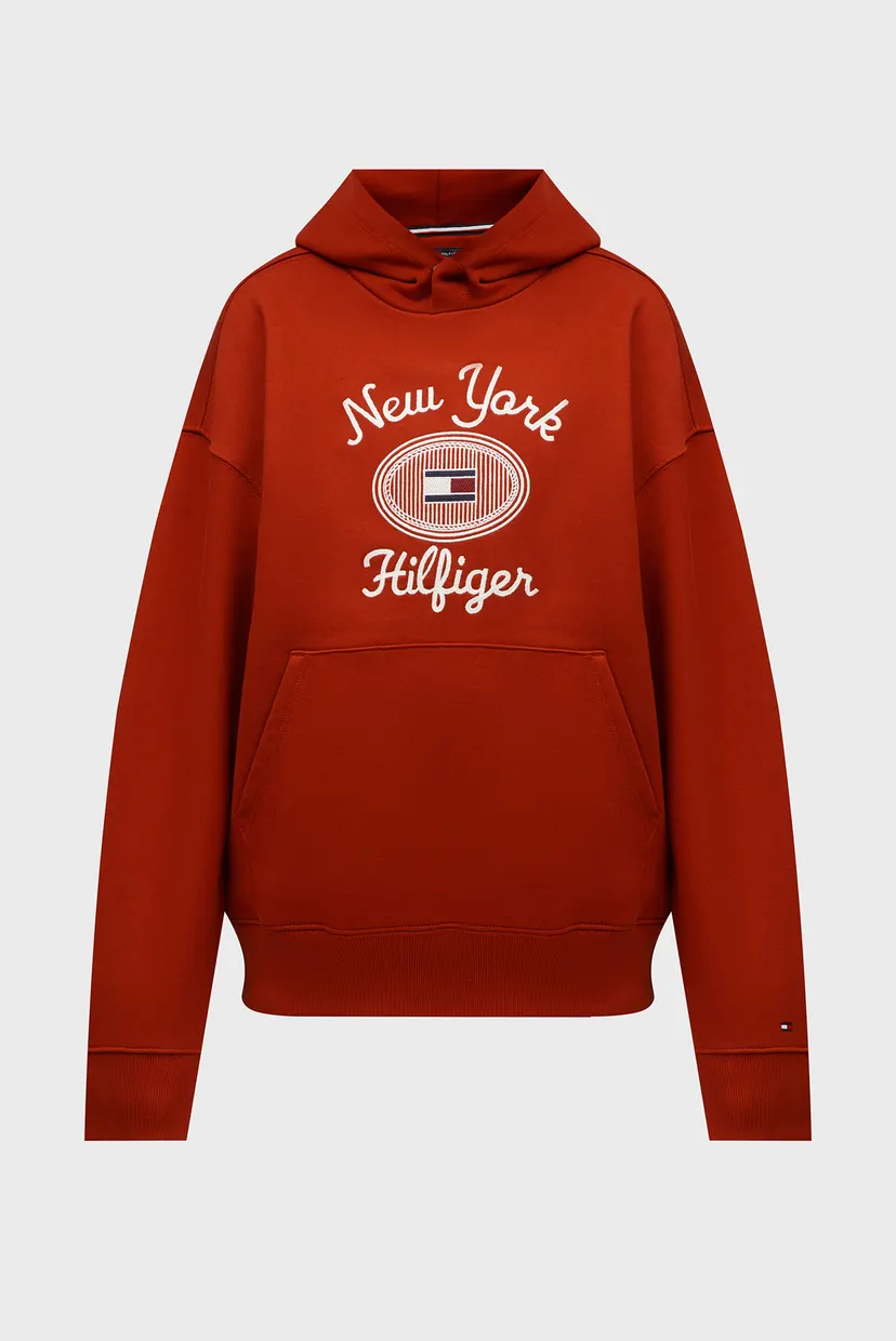 Чоловіче червоне худі HILFIGER NY 6