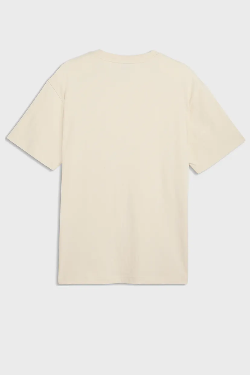 Чоловіча бежева футболка Essentials Elevated Cat Logo Relaxed Tee Men 5