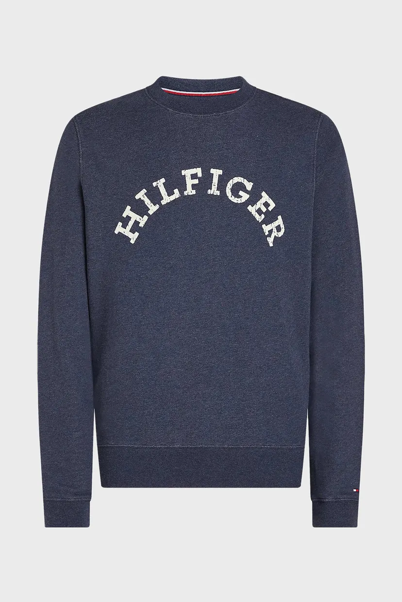 Чоловічий темно-синій світшот HILFIGER ARCHED HTR 5