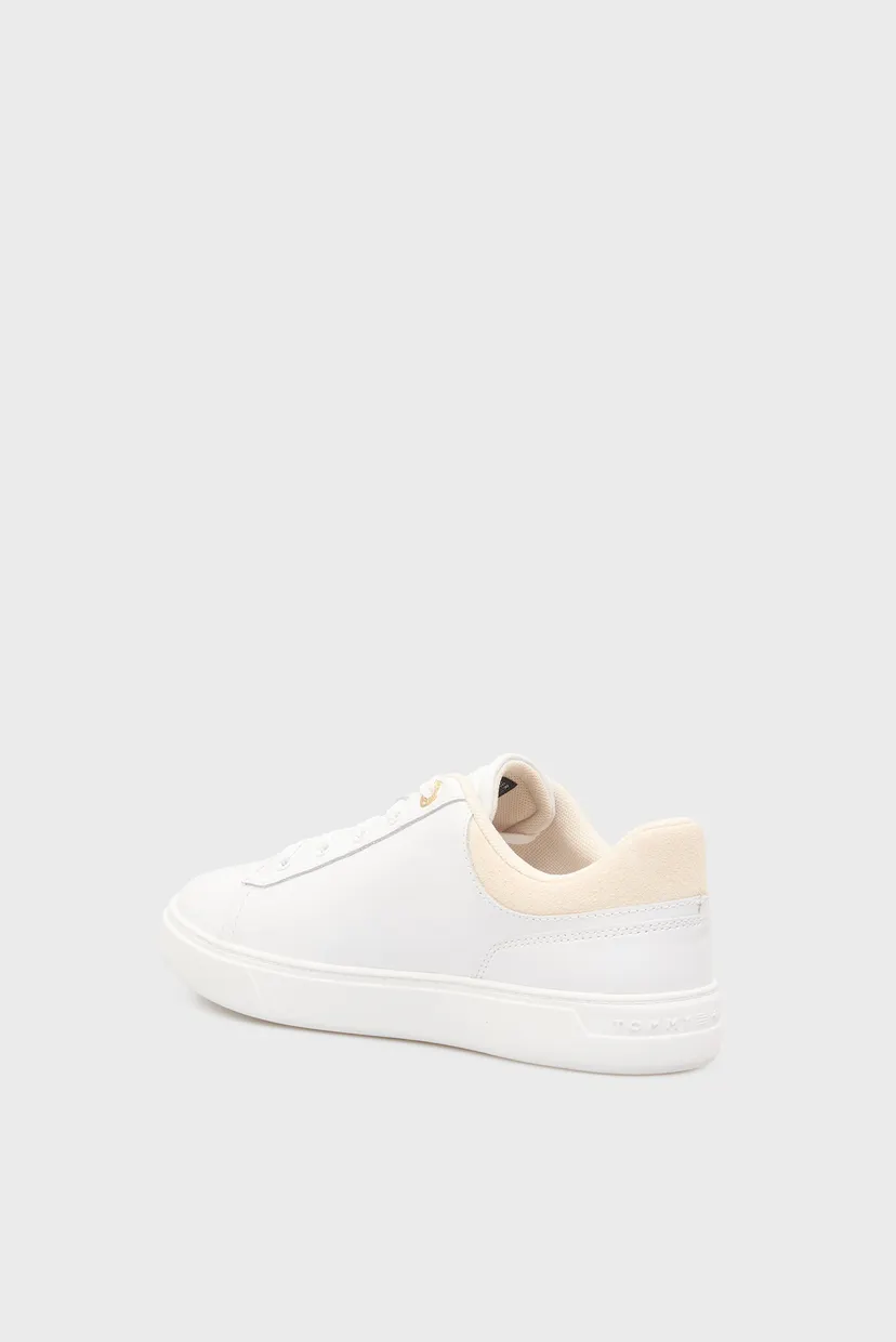 Жіночі білі шкіряні снікерси CASUAL CUPSOLE 5