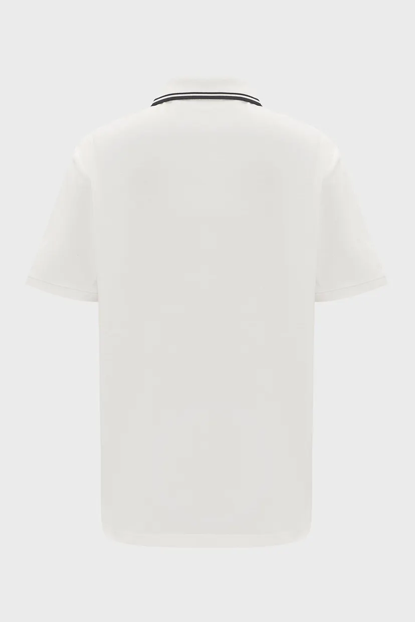 Чоловіче біле поло CONTRAST TIPPING SS PIQUE POLO 7