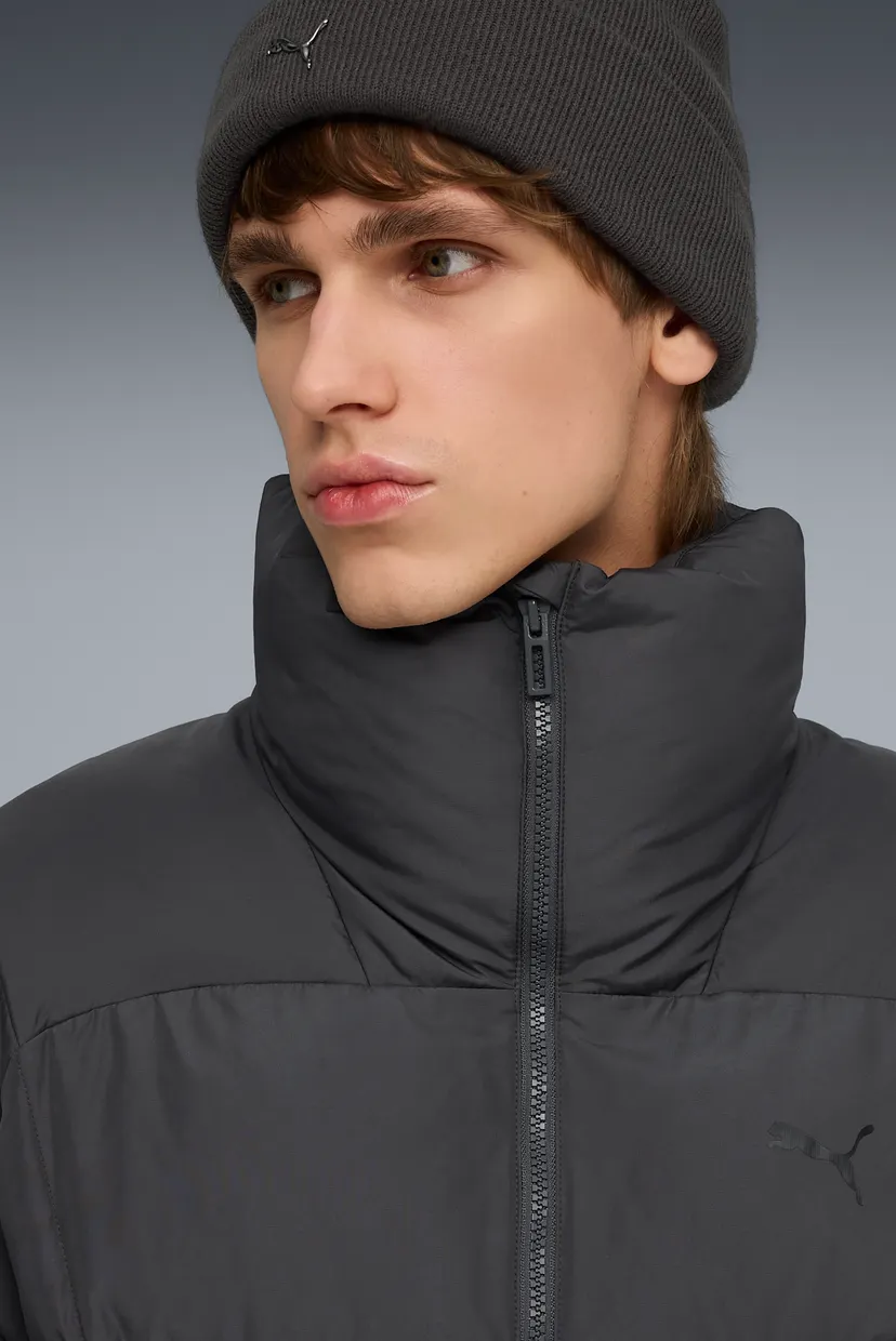 Чоловіча темно-сіра куртка Wardrobe Essentials Puffer Jacket Men 4